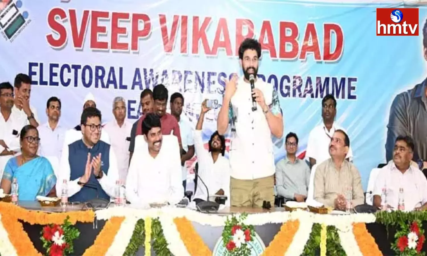 Bellamkonda Sreenivas And Voter Awareness Program At Vikarabad Collector Office