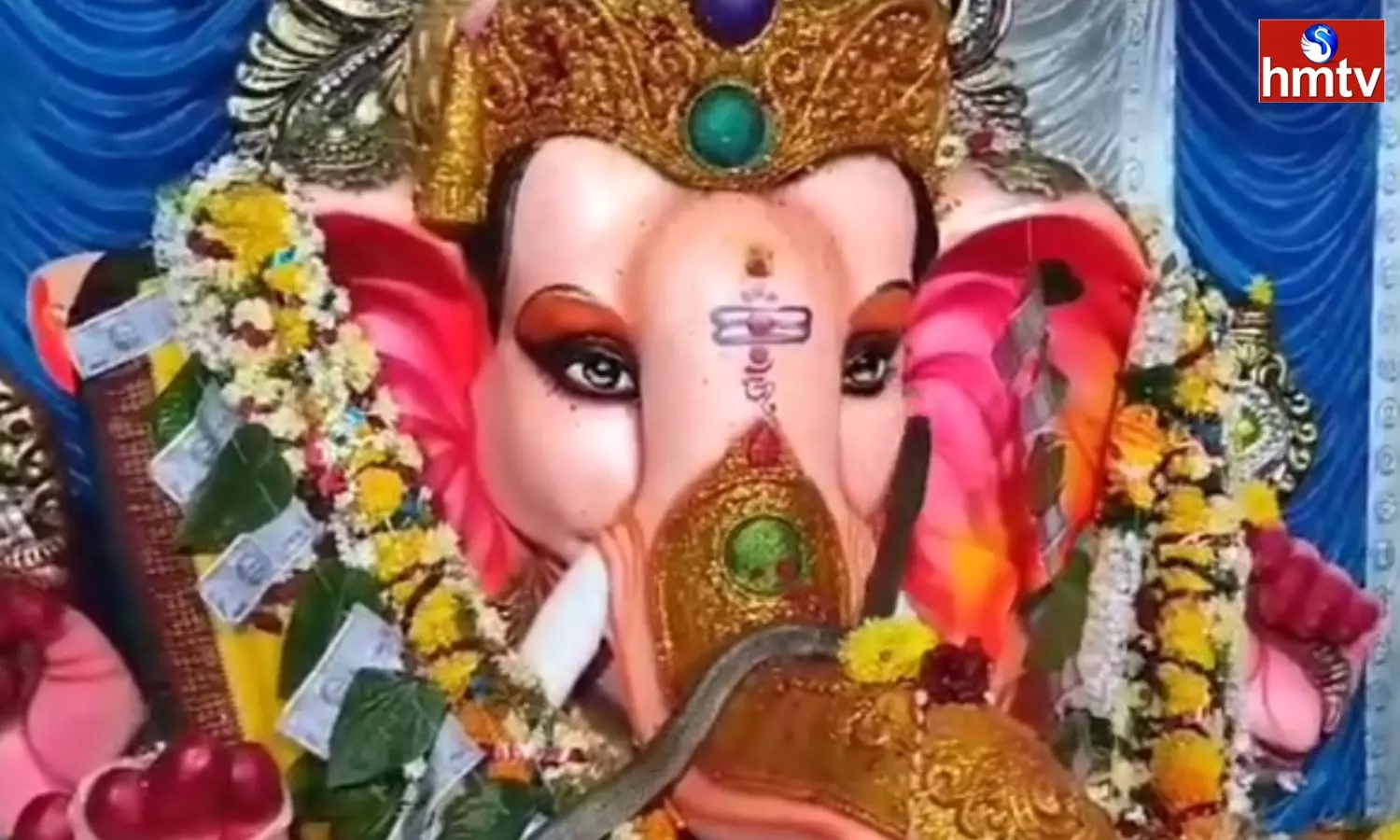 Cobra Found On Ganpati Idol In Mancherial District