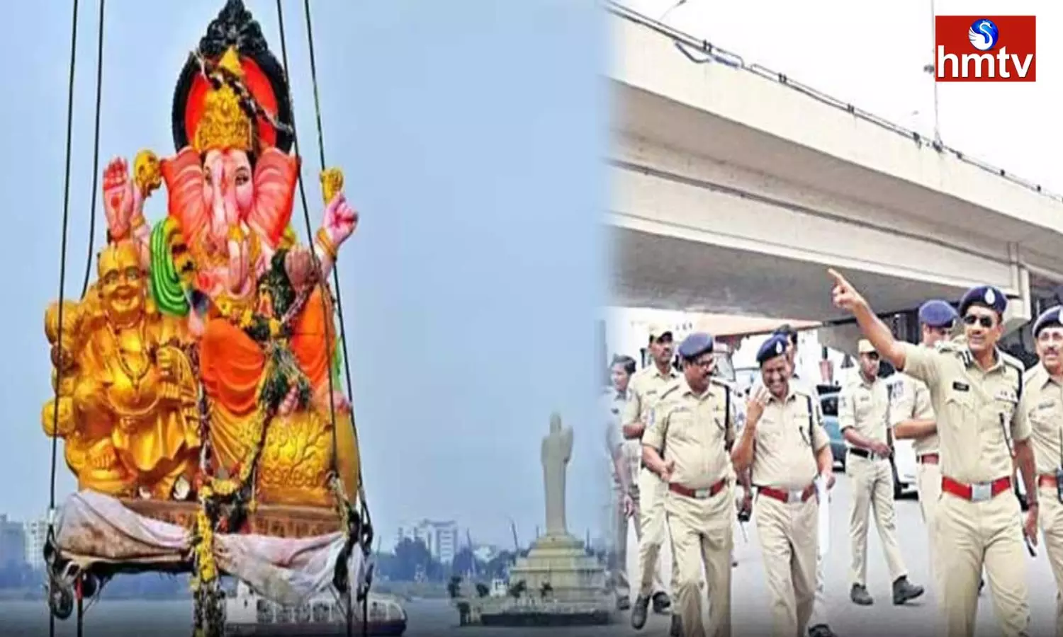 The Police Made Huge Arrangements for the Ganesh  Immersion