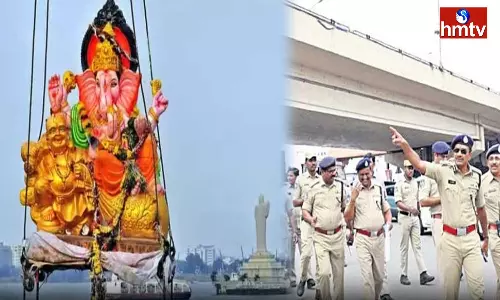 The Police Made Huge Arrangements for the Ganesh  Immersion