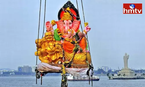 Heavy Security For Vinayaka Immersion In Bhagyanagar