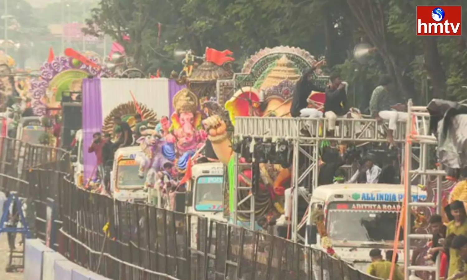 Ganesh Immersion Second Day Continue In Hyderabad