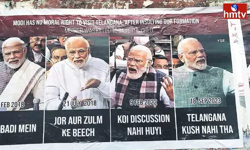 PM Modi Posters In Hyderabad PM Modi Posters In Hyderabad