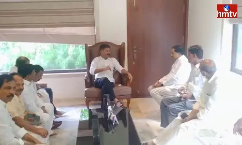 Meeting Of MLC Kasireddy Narayan Reddy With Revanth Reddy