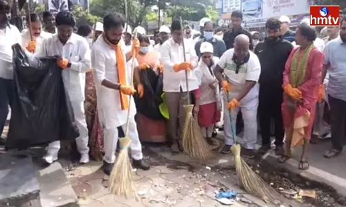 Union Minister Kishan Reddy At Swachh Bharat Programme