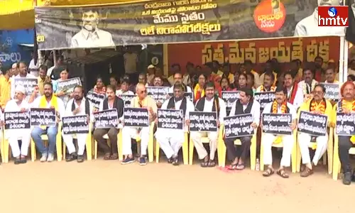 Protest By TDP Leaders Across AP Protest By TDP Leaders Across AP