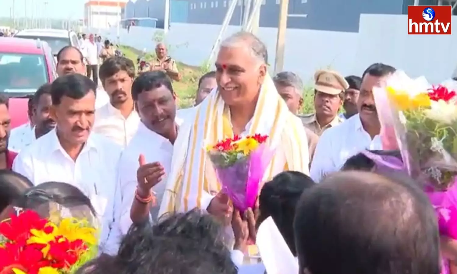 Minister Harish Rao in Mulugu Mandal of Siddipet District Minister Harish Rao in Mulugu Mandal of Siddipet District