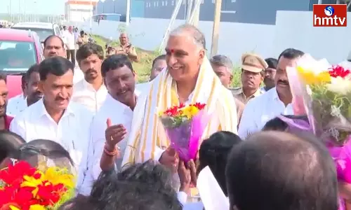 Minister Harish Rao in Mulugu Mandal of Siddipet District