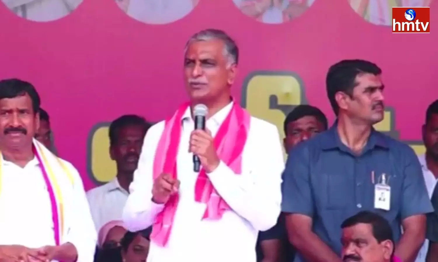 CM KCR Will Announce Manifesto At Warangal Sabha Says Harish Rao