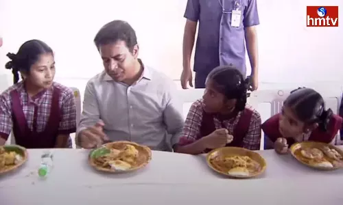 KTR Launches CM Breakfast Program In West Marredpally