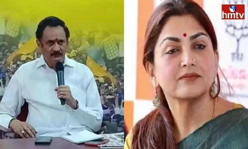 BJP Kushboo Strong Counter To TDP Bandaru Satyanarayana Murthy BJP Kushboo Strong Counter To TDP Bandaru Satyanarayana Murthy