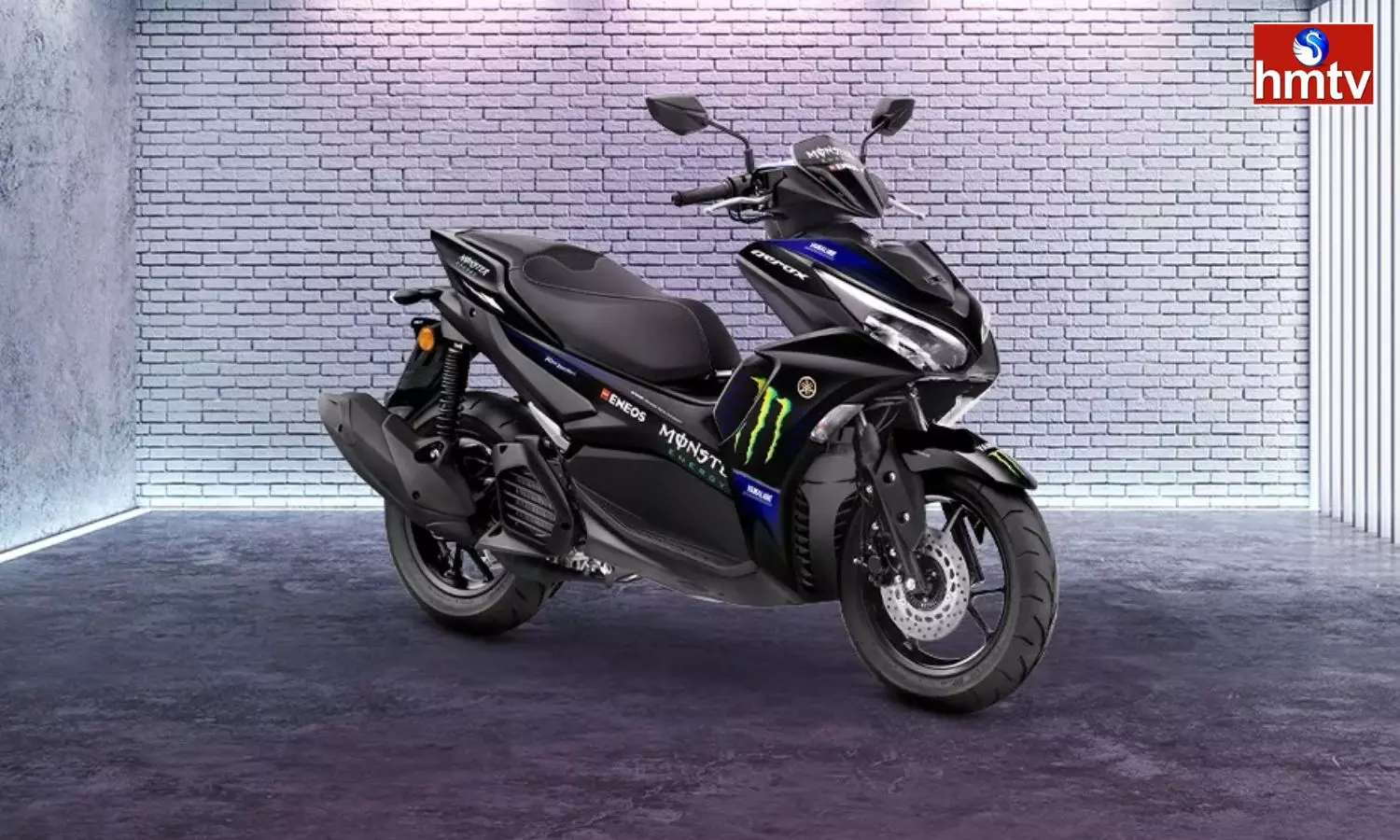 Yamaha Aerox 155 Monster Energy MotoGP Edition Launched in India with rs 1.48 Lakh Class D headlight for safer riding at night