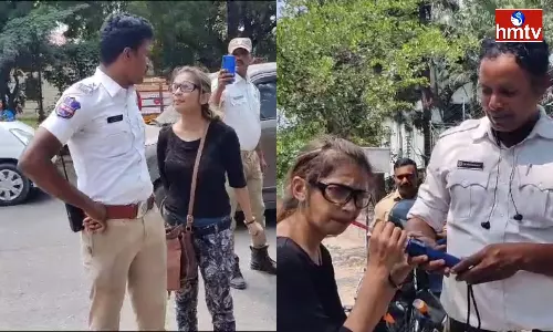 Young Woman Drunk Drive In Secunderabad