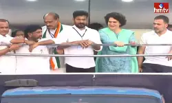 Rahul Gandhi And Priyanka Gandhi Started The Bus Yatra