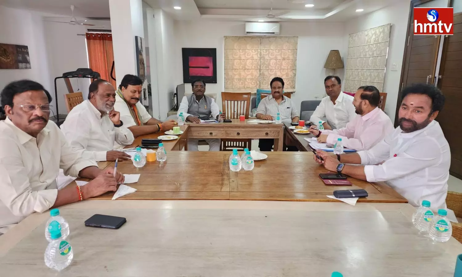 Meeting Of Telangana BJP Chief Leaders At Prakash Javadekar Residence