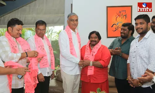 Amberpet Shankar Anna Joined BRS In The Presence Of Harish Rao