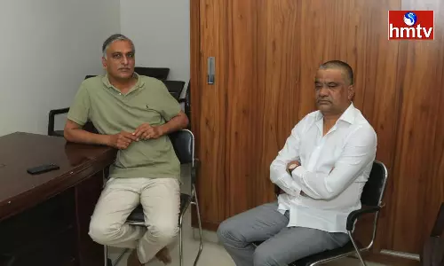 Harish Rao visited MinisterVemula Prashanth Reddy Harish Rao visited MinisterVemula Prashanth Reddy