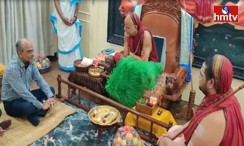 AP CS Jawahar Reddy Visited The Visakha Sarada Peetham AP CS Jawahar Reddy Visited The Visakha Sarada Peetham