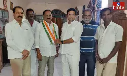 Kamanpur PACS Chairman Inuganti Bhaskar Rao joined Congress in the Presence of MLA Sridhar Babu