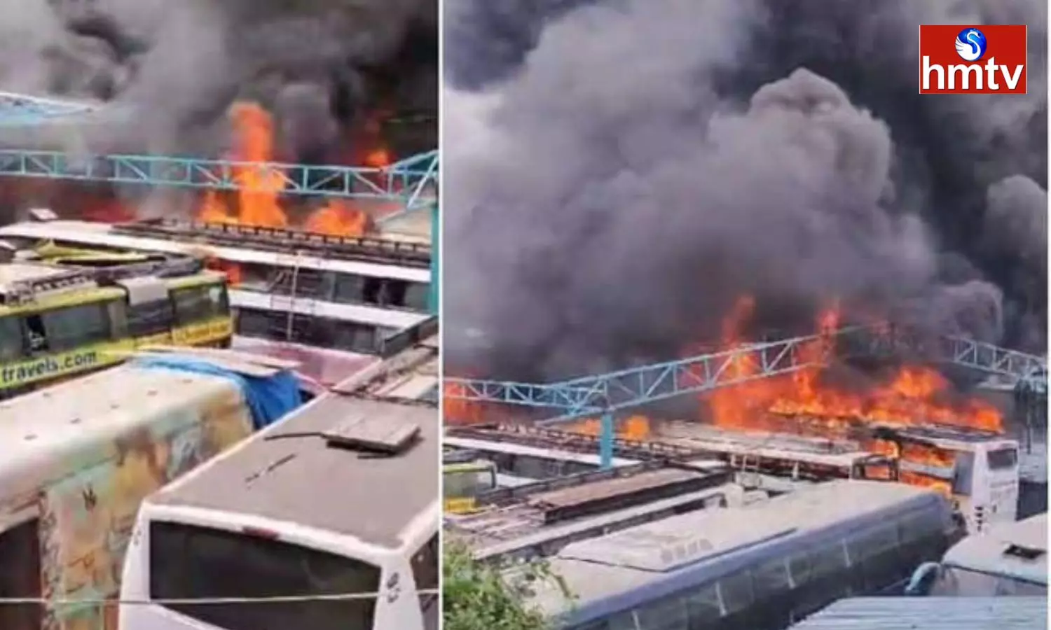 A Huge Fire In Bangalore