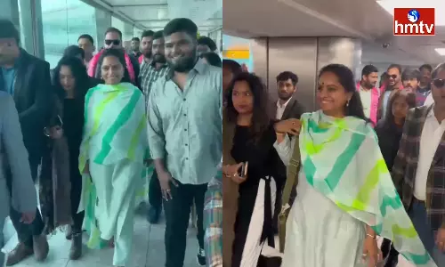 MLC Kavitha Arrived In London