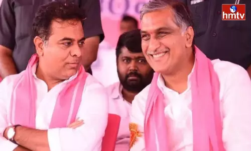 KTR And Harish Rao Gave Support To Search Their Vehicles To Police