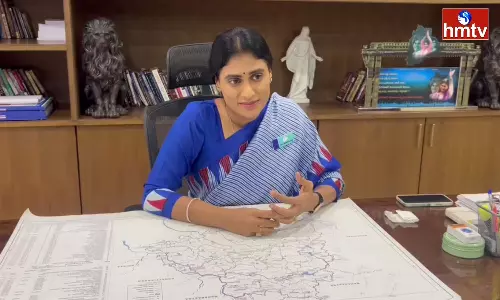 YS Sharmila Declared Unconditional Support To Congress YS Sharmila Declared Unconditional Support To Congress