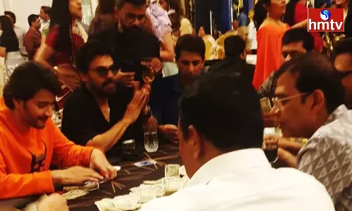 Mahesh Babu Playing Cards with Venkatesh Photo Goes Viral