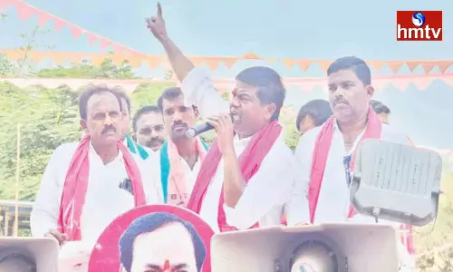 Protest Against Armor BRS Candidate Jeevan Reddy Campaign