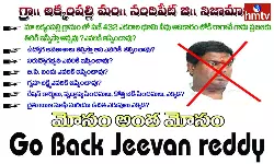 Protest Against Jeevan Reddy At Armur
