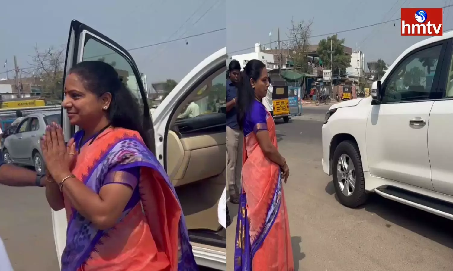 Election officials Inspected Kavitha Car