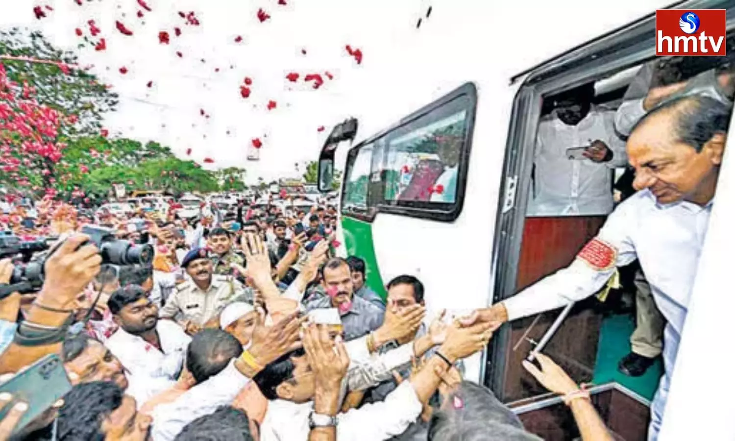 CM KCR Reached Gajwel