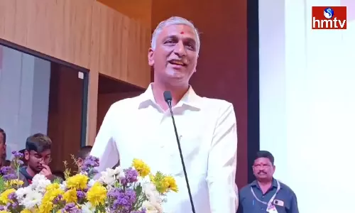 Minister Harish Rao At The Tribal Spiritual Gathering Held At Medchal