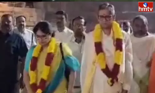 Nv Ramana Will Visit Srisailam Bhramaramba Mallikarjuna Swamy Temple