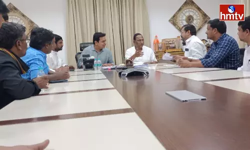 Meeting of JAC Representatives with KTR Under the Leadership of Minister Mallareddy
