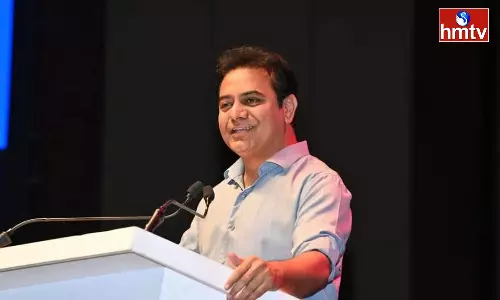 We Will Show The Construction Of New Hyderabad Between ORR And RRR Says KTR We Will Show The Construction Of New Hyderabad Between ORR And RRR Says KTR