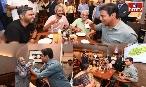 Minister KTR Visit In Niloufer Cafe
