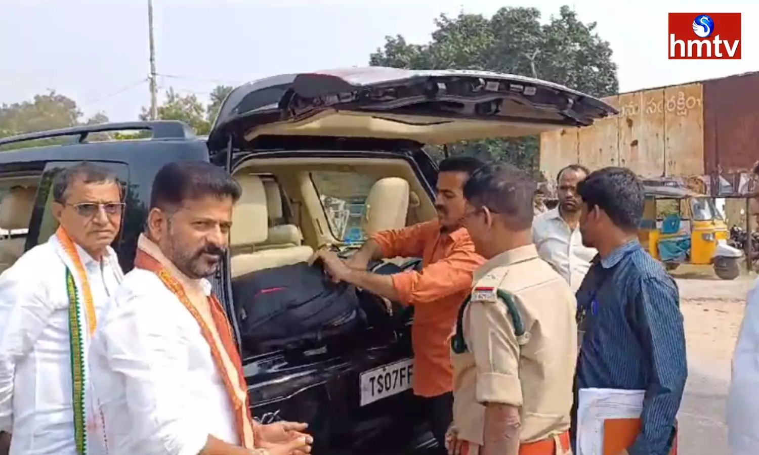 Officers checked Revanth Reddy Vehicle