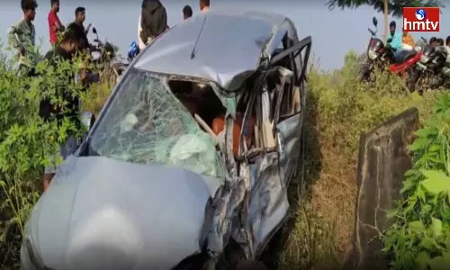 Road Accident In Bhupalpally