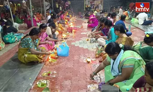 Devotees Rush in Ksheera Ramalingeswara Swamy Temple