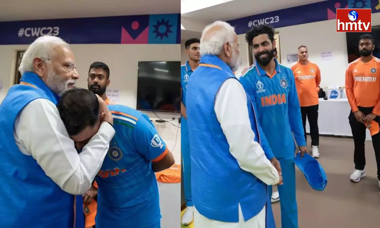 PM Narendra Modi Consoles India Team in Dressing Room after World Cup Final Loss Against Australia