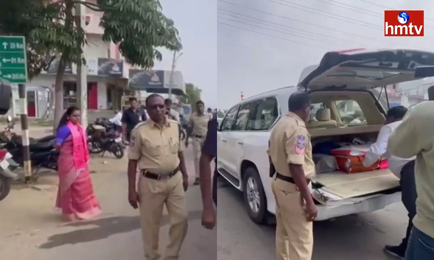 Police Check MLC Kavitha Car