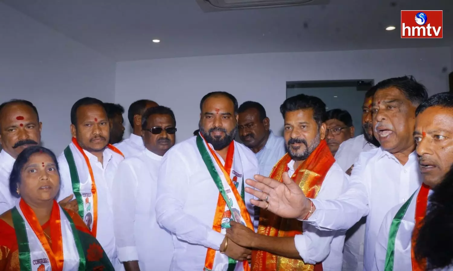 Boduppal Corporators Who Joined The Congress With The Presence Of Revanth Reddy