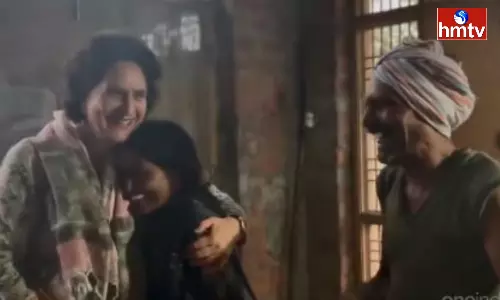 Priyanka Met A Poor Family In Husnabad Of Siddipet District