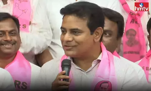 KTR Press Meet After Election Results