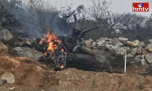 Two Killed In Training Plane Crash In Medak District Two Killed In Training Plane Crash In Medak District