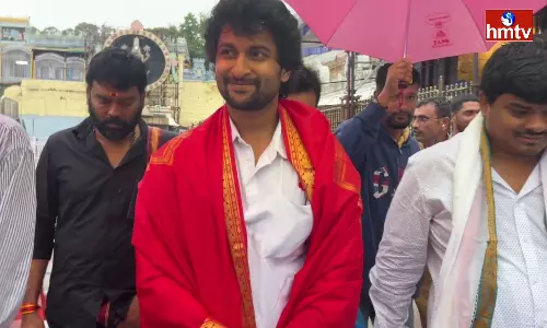 Natural Star And The Team Of Hi Nanna Visited Tirumala For Darshan