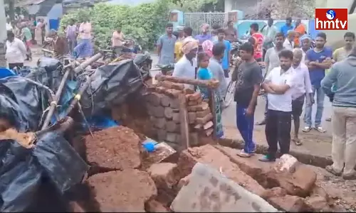 House Collapsed Due to Heavy Rains Husband And Wife Died in Khammam