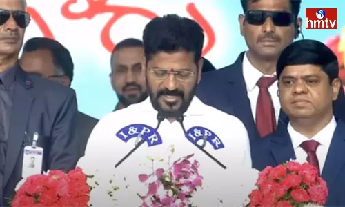 Revanth Reddy Taking Oath As Telangana CM Revanth Reddy Taking Oath As Telangana CM