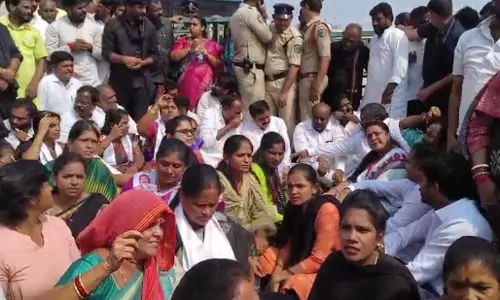 Dharna Under Jana Sena In Visakhapatnam Dharna Under Jana Sena In Visakhapatnam